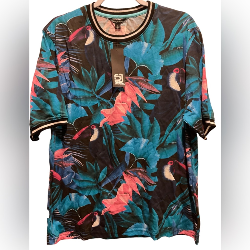 NWT Distortion Floral Shirt